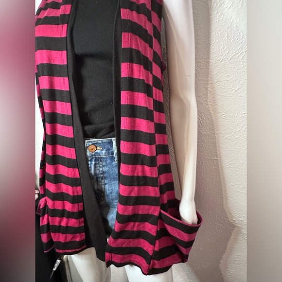 Pink and black overlay Jacket sz m - Picture 4 of 4